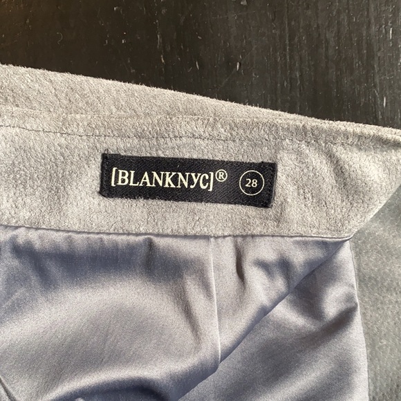 Real suede A-line skirt - Size 28 - Grey/Blue - Picture 7 of 11